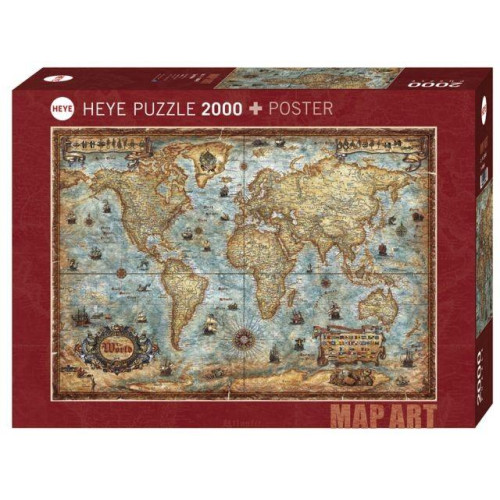Puzzle 2000 elementów Świat-924974