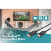 Kabel połączeniowy DisplayPort z zatrzaskami 4K 60Hz UHD Typ DP/DP M/M czarny 2m-9251177