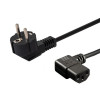 Kabel zasilający Schuko (M) kątowy - IEC C13, kątowy 1,8 CL-116-9253452