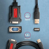 ADS-1PSN Adapter USB 2.0 > RS-232 Port szeregowy, 1.5m kabel, chip Prolific-9254642
