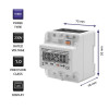 Trójfazowy elektroniczny licznik | miernik zużycia energii na szynę DIN | 400V | LCD | 4P-9254670