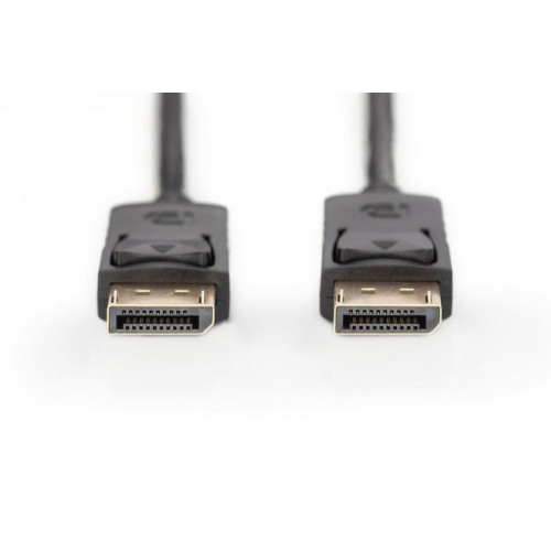 Kabel połączeniowy DisplayPort z zatrzaskami 4K 60Hz UHD Typ DP/DP M/M czarny 1m-9251172