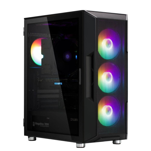 Obudowa I3 Neo ATX Mid Tower RGB 4xwentylator, czarna-7823249