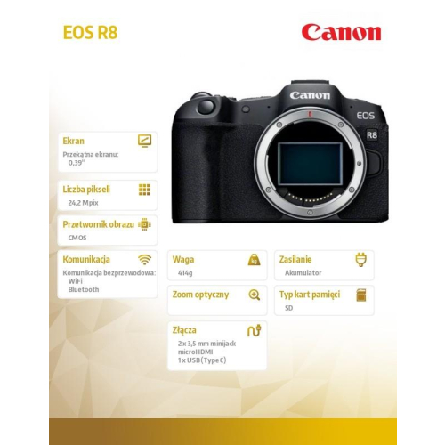 Aparat bezlusterkowy EOS R8 5803C003-9253465