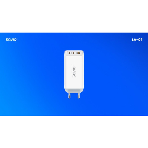 Ładowarka sieciowa USB GaN 65W, Quick Charge 4.0, Power Delivery 3.0, LA-07-9253774