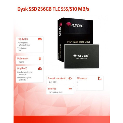 Dysk SSD 256GB TLC 555/510 MB/s-9254518