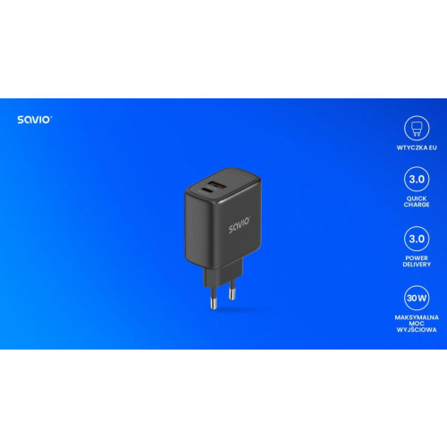 Ładowarka sieciowa 30W Quick Charge, Power Delivery 3.0, LA-06/B-9255244