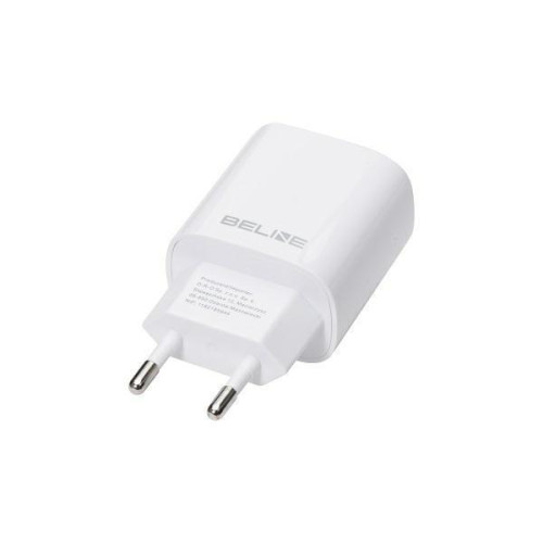 Ładowarka sieciowa 30W GaN USB-C + USB-A, biała-9256554