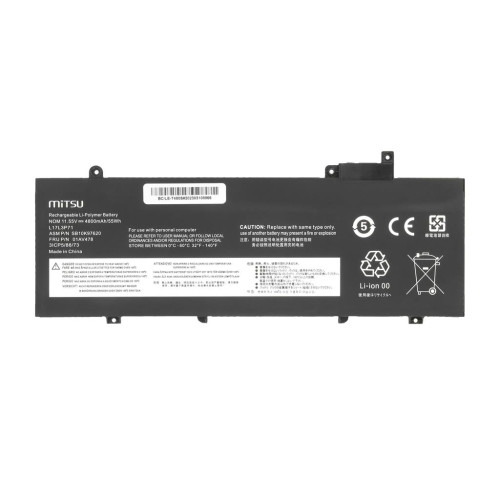 Bateria Mitsu do Lenovo ThinkPad T480s-9256997