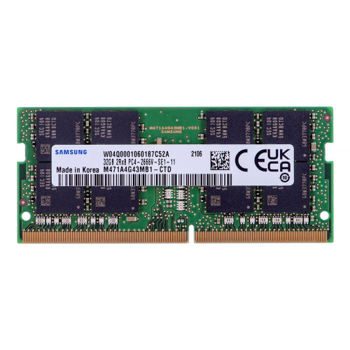 Samsung SO-DIMM 32GB DDR4 2Rx8 2666MHz PC4-21300 M471A4G43MB1-CTD-9268874