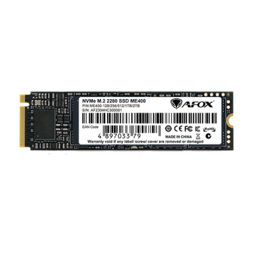 AFOX ME400 SSD M.2 PCI-E 4.0 X4 1TB TLC 7.3 / 5.2 GB/S NVME ME400-1024GN-9277811