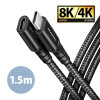 BUCM32-CF15AB Kabel przedłużacz Gen2 USB-C - USB-C 1.5m, 5A, 20Gbps, PD 240W, oplot-9369585