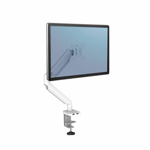 Fellowes Ergonomia ramię na 1 monitor - seria Platinum, białe-9362395