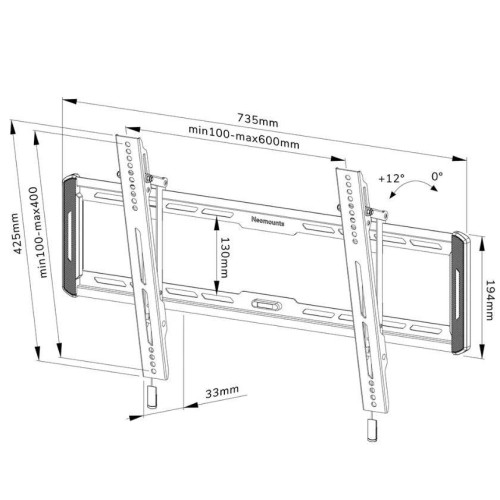 Uchwyt ścienny WL35-550BL16 40-75 cali-9365736