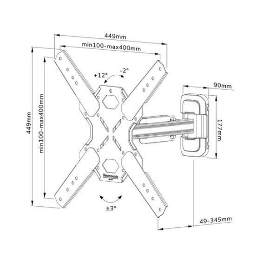 Uchwyt ścienny WL40S-840BL14 32-65 cali-9365833