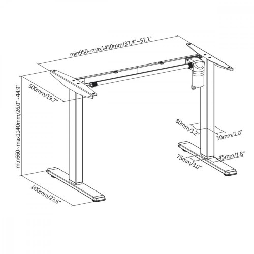 Biurko elektryczne Ergo Office ER-443 -9366195