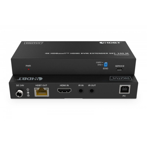 Przedłużacz/Extender HDMI 4K 60Hz 150m po skrętce Cat.6A/7/8 HDBaseT HDCP2.2 IR EDID PoC, zestaw -9369074