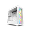 Obudowa H7 Elite RGB z oknem Biała -9374986