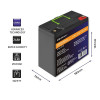 Akumulator LiFePO4 Litowo-Żelazowo-Fosforanowy | 12.8V | 24Ah | 307.2Wh | BMS -9376096