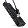 HUE-C1A 4-portowy hub USB 5Gbps Travel, USB-C power IN, kabel Type-A 19cm, USB-C dodatkowe zasilanie-9377480