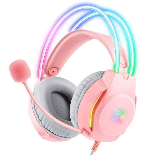 Słuchawki gamingowe X26 różowe (przewodowe)-9371675