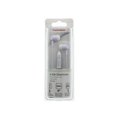 Słuchawki przewodowe z mikrofonem EAR3005W Białe-9372535