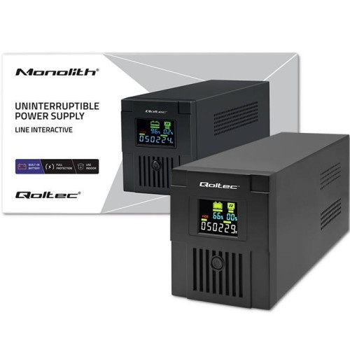 Zasilacz awaryjny UPS | Monolith | 2000VA | 1200W | LCD | USB -9373341