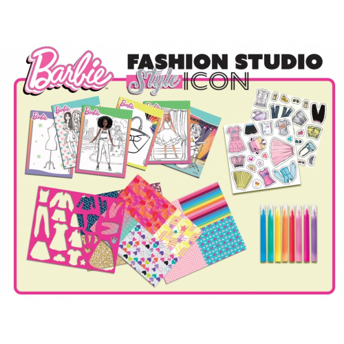 Ksiażeczka do projektowania sukienek Barbie-9373811
