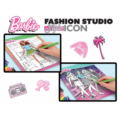 Ksiażeczka do projektowania sukienek Barbie-9373813
