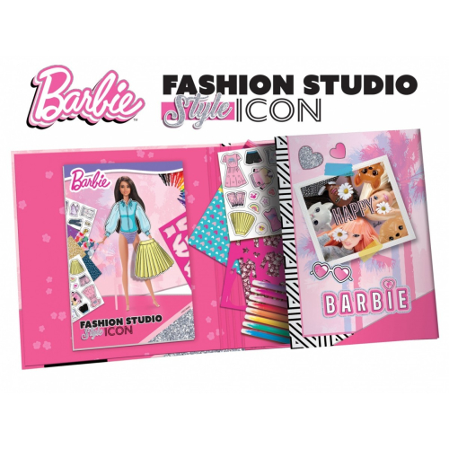 Ksiażeczka do projektowania sukienek Barbie-9373815
