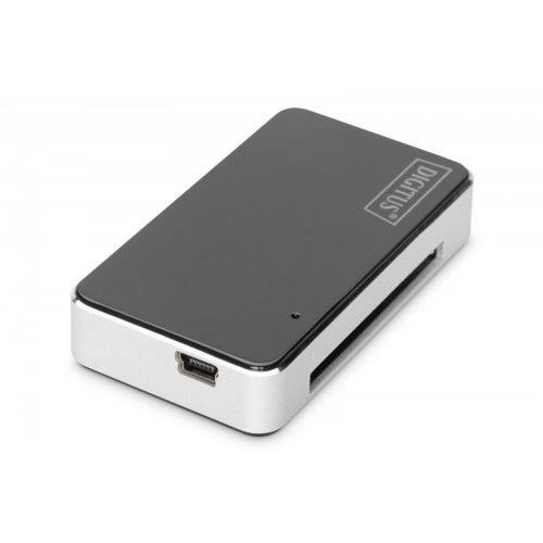 Czytnik kart 6-portowy USB 2.0, uniwersalny, Czarno-srebrny-9374849