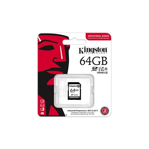Karta pamięci SD 64GB Industrial C10 UHS-I U3 V30 A1 pSLC-9374919