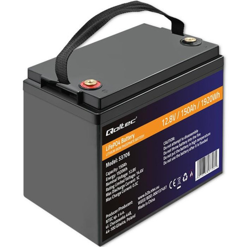 Akumulator LiFePO4 Litowo-Żelazowo-Fosforanowy | 12.8V | 150Ah | 1920Wh | BMS -9376119