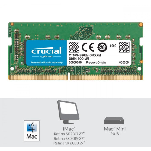 Pamięć DDR4 SODIMM do Apple Mac 16GB(1*16GB)/2666 CL19 (8bit)-9376924