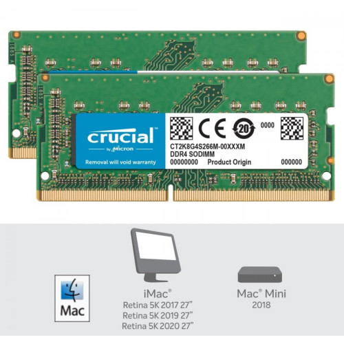 Pamięć DDR4 SODIMM do Apple Mac 16GB(2*8GB)/2666 CL19 (8bit)-9376926
