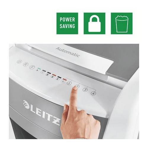 Leitz Niszczarka IQ AutoFeed 300, P4, 300 kartek, 60 l kosz-9382810