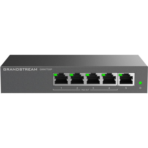 Switch Grandstream PoE GWN7700P (4x PoE do 1000; 1x do 1000Mpbs)-9386784
