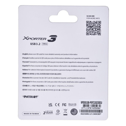 PARTIOT FLASHDRIVE Xporter 3 32GB Type A USB3.2-9394272