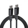 Kabel 2x USB-C 100W 1m wspierajacy PD przesyl danych do 10Gbps MCE491 Czarny-9428794