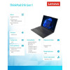 Laptop ThinkPad E16 G1 21JN005WPB W11Pro i5-1335U/8GB/512GB/INT/16.0 WUXGA/Graphite Black/1YR Premier Support + 3YRS OS -9428893