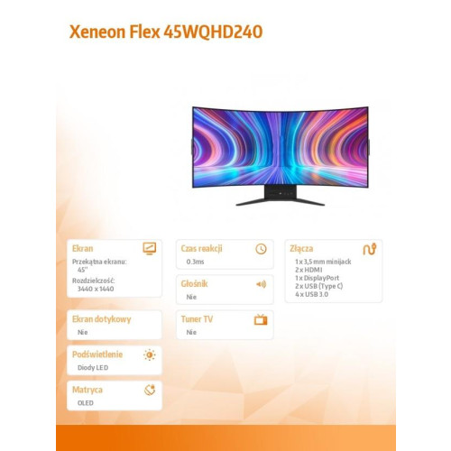 Monitor gamingowy Xeneon Flex 45WQHD240 OLED -9427354