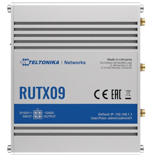 router LTE RUTX09 (Cat 6), 4xGbE, GNSS, Ethernet-9428638