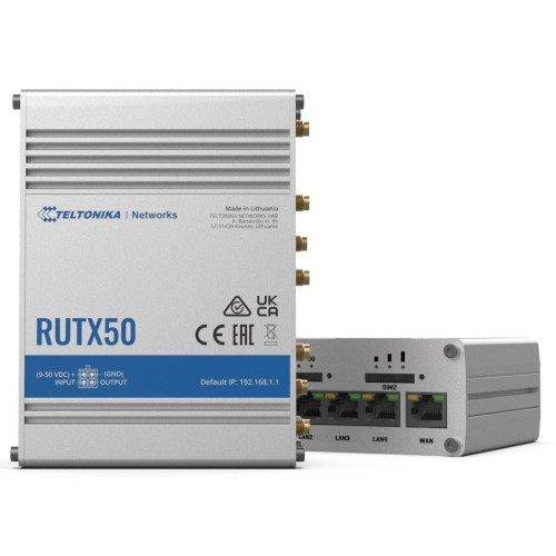 Router 5G RUTX50 Dual Sim, GNSS, WiFi, 4xLAN, USB2.0-9428731
