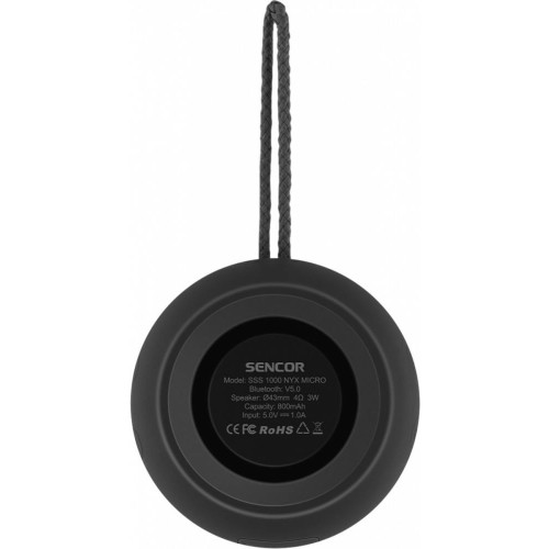 Głośnik Bluethooth SSS 1000 3W, IPX 4, TWS Czarny-9429436