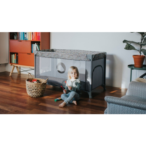 Łóżeczko turystyczne Stefi Grey Concrete Multicolor-9430056