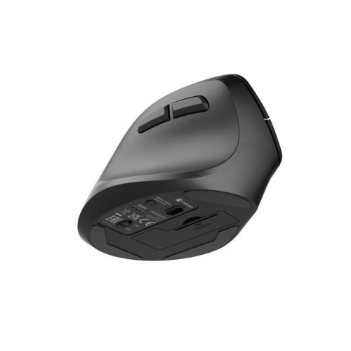 Mysz bezprzewodowa wertykalna Crake 2 2400 DPI Bluetooth 5.2 + 2.4GHz dla leworęcznych Czarna-9432986