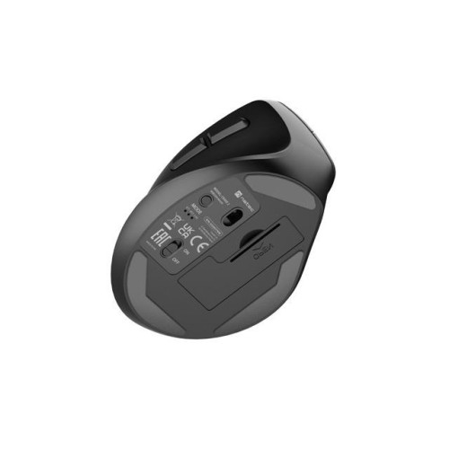 Mysz bezprzewodowa wertykalna Crake 2 2400 DPI Bluetooth 5.2 + 2.4GHz dla leworęcznych Czarna-9432987