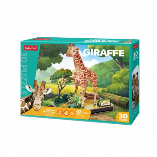 Puzzle 3D Zwierzęta - Żyrafa-9433072