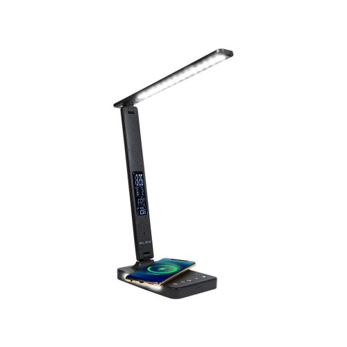 Lampa biurkowa + Bezprzewodowa podkładka ładująca LB13 Czarna-9433466