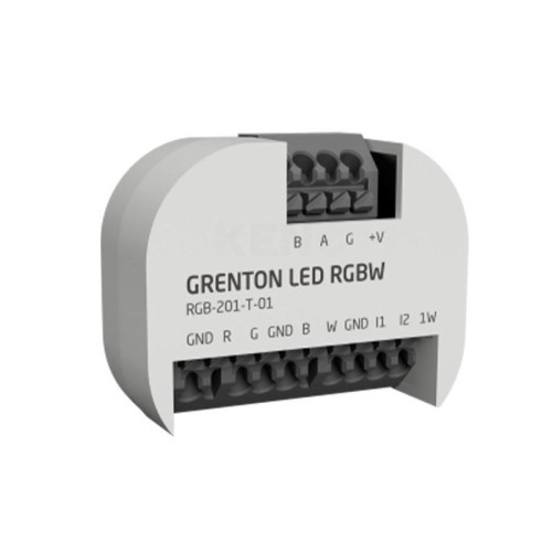 Grenton Moduł ściemniający LED RGBW/ 1-wire/ wejścia cyfrowe (2 wej.)/ dopuszkowy/ TF-Bus-9439566